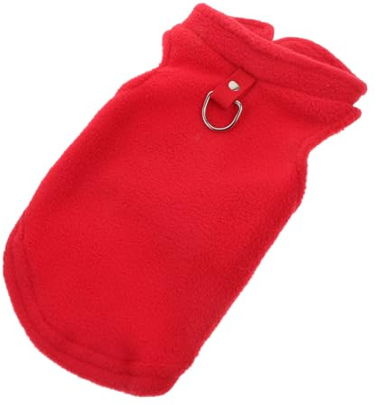 WEKAMOS Fleece Hundeweste Winddicht Warm Kleiner Mittelgroßer Hund Pullover Weicher Komfortable Hundebekleidung Für Alltag Urlaub