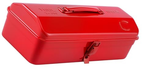 Caja de almacenamiento de herramientas de hierro con revestimiento resistente a la corrosión, mango ergonómico y diseño de múltiples compartimentos para técnicos profesionales, caja de herramientas de