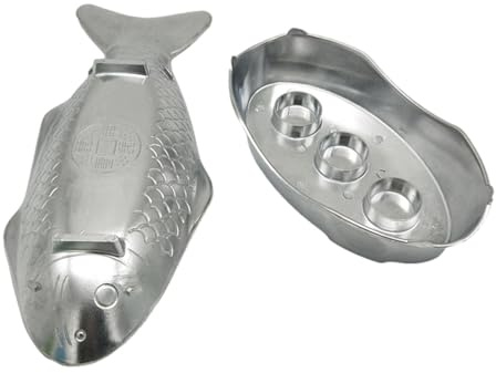 Set De Olla Caliente con Plato De Pescado: Cazón De Aluminio En El Estilo