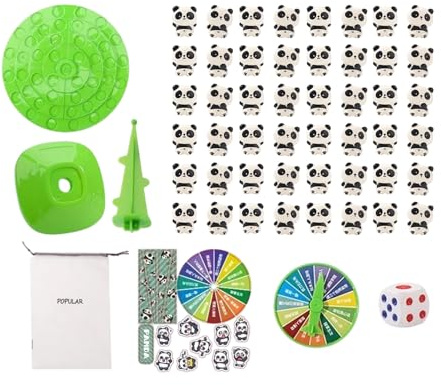 Generisch Panda Balance Spiel - Frühes Lern Stapelspielzeug, Niedliches Panda Gleichgewichtsspiel | Lernspiel für Mädchen Vorschulkinder, Familie Klassenzimmer Spiel, Geburtstag Camping Ausflug