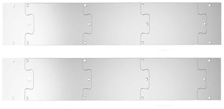 Homeponnew Battiscopa in acciaio inox per protezione dai graffi, piastra protettiva per interni ed esterni (15,2 x 76,2 cm)