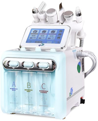 6 In 1 Hydrogen Oxygen Facial Machine Hydrodermabrasion Facial Care Device | Deep Facial Cleansing, Face Rejuvenation, Comprehensive Skincare, For Beauty Salons & Home Use