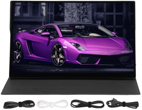 PolyGen Écran Externe USB C avec 10 Points tactiles, Moniteur Portable 4K 15,6 Pouces 3840 x 2160 60 Hz IPS, 100% sRGB pour Ordinateur Portable/PC//retouche Photo