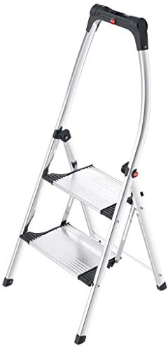 Hailo 4302-301 Aluminium-Klapptritt 2 Stufen 150 kg