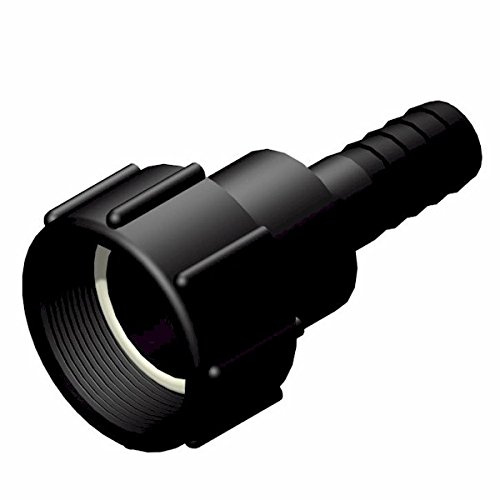IBC ADAPTER DN50 NPS IG (60mm) auf 1 Zoll Schlauchtülle (25mm) mit Verdrehschutz - passend für SCHÜTZ IBC USA/MEXICO