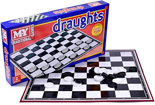 Juego de mesa de damas de la familia tradicional