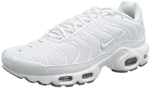 NIKE Herren Air Max Plus Fitnessschuhe, Weiß/Schwarz/Grau (White White Black Cool Grey), 48.5 EU