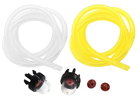 AISEN 2 Primerkolben Benzinpumpe Primer Pumpe mit Benzinschlauch für STIHL 021, 023, 025, MS181, MS192C, MS192T, MS192TC, MS193C, MS193T, MS193TC, MS210, MS211, MS230, MS250, BT120C, BT121
