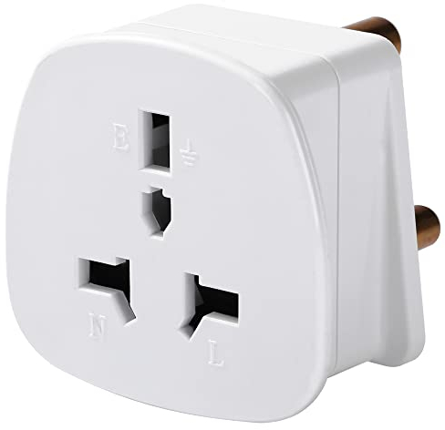 Gadgets Hut UK - Adaptador de viaje de Reino Unido a Sudáfrica (embalaje a granel) blanco