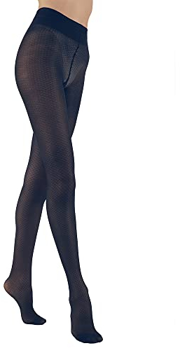SOLIDEA Strumpfhose für Damen Burlesque 70 Denier 12/15 mmHg | Strumpfhose mit abgestufter Kompression, Strumpfhose für Damen, marineblau, 40