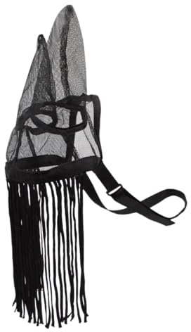 PFIFF 102354 Franges Anti-Mouches avec Filet auriculaire, Noir