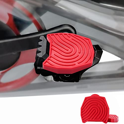 Doubleplus Pedale für Normale Schuhe kompatibel mit Peloton Bike & Bike Plus, Zubehör Pedalkonverter, Ersatzpedaleinsätze Adapter für Original, Flache Pedale Clipless für Heimtrainer