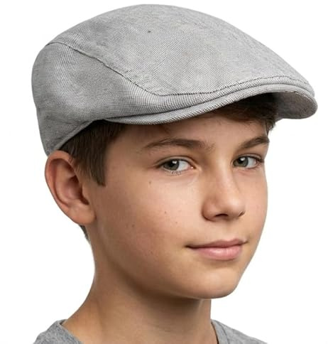 Cool4 Kinder Jungen Schiebermütze Sommer Leinen Flatcap Gatsby Cap Mütze A14