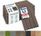 Floordirekt Baldosas de Patio WPC 60x30cm 1m² = 6 piezas para terrazas, balcones - suelo exterior con aspecto de madera, Clic Azulejos con función de drenaje | Marrón oscuro | Royal