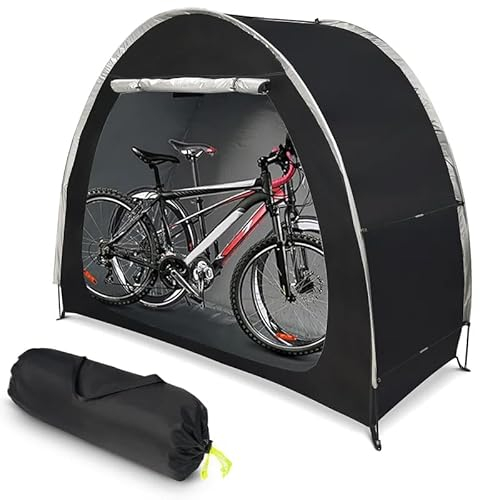 Outdoor Fahrrad Lagerung Zelt Wasserdicht Fahrrad Shelter Fahrrad Outdoor Abdeckung für 2-3 Fahrräder - Schwarz