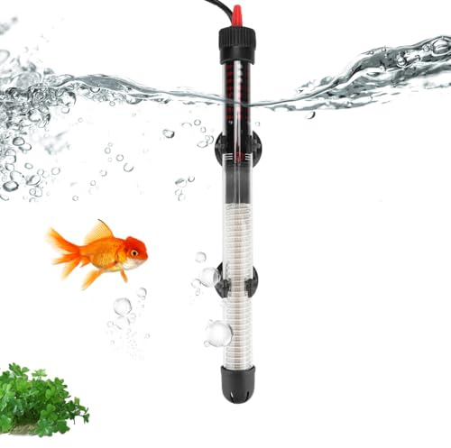 Riscaldatore per Acquario, Asta Riscaldante Sommergibile Regolabile da 200 W, Doppia Protezione Impermeabile, Riscaldamento Uniforme e Stabile, per Acquari Marini D'acqua Dolce(Unione Europea)