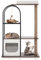 Maxmass Tall Cat Tree, 4-Tier Metal Cat Tower with Perch, 2-Door Condo, Platforms, Scratching Posts and Board & Hanging Ball, Indoor Cat Activity Center for Climbing, Playing, Sleeping (White)