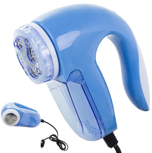 Levapelucchi Elettrico Ricaricabile Toglipelucchi a 3 Lame per Maglioni, Vestiti, Tappezzeria, Tappeti Leva Pallini
