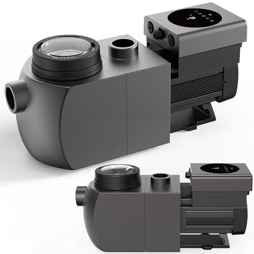 Mucola Inverter Poolpumpe Aquagem inkl. Wi-Fi 26900 l/h IH24 Schwimmbad WLAN PUMPE für Pools 40-70 m³ Umwälzpumpe nur 32,4 db Filterpumpe