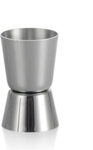 CHFYIJYHM Jigger de Mesure de Cocktail en Acier Inoxydable, Tasse de Mesure d'alcool de Boisson à Double Jigger, for Le Style de Bar à la Maison(20X40ML)