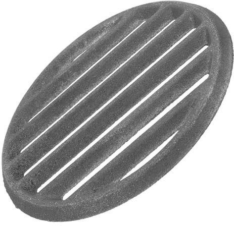 GANAZONO Grille de Foyer Ronde en Fer Noir pour Barbecue Extérieur