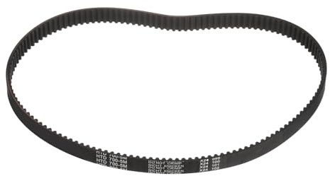sourcing map HTD-5M Rubber Timing Belt 140 Teeth, 700mm Pitch Length x 15mm Width x 3.6mm Height, Closed Loop Pulley Timing Belt