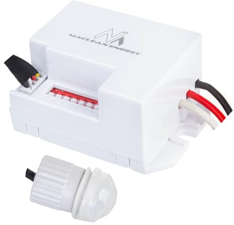 Maclean PIR motion sensor, with external sensor,12-24V DC, 360°, MCE32 V