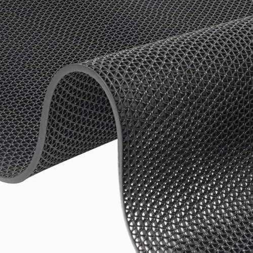 MYOYAY Drainage Non Slip Floor Mat 300 X 90cm 5.5mm Thick Commercial Rubber Mat S-Shaped Carpet Anti-Fatigue Rubber Matting for Bathroom,Swimming Pool,Kitchen,Restaurant,Garden