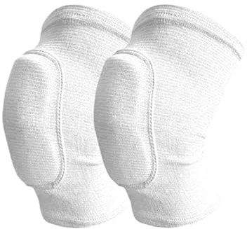 Knee Support 1Pair Sports Knee Pads for Men Women Knees Protective,Knee Braces for Dance Yoga Volleyball Football Running Cycling Tennis(White,S)