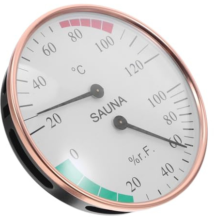YARNOW Termómetro De Sauna Mini Termómetro Higrómetro Medidor De Temperatura y Humedad para Sauna Monitor Dual De Temperatura y Humedad para Control De Ambiente