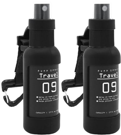 ZWTPGKRD 1 paire de flacons distributeurs d'alcool en plein air pour camping, randonnée, équipement essentiel