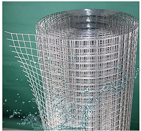 Hardware Cloth, Stainless Steel Welded Wire Mesh, Garden Aviary Fence for Chicken Coop, Animal Barrier, Plants Support, Easy to Bend Or Form(1|12x12mm,1.5x20m)