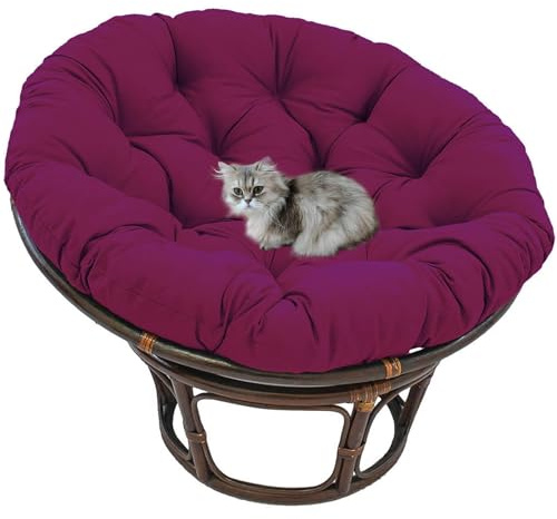 HLTQL Papasansessel Kissen Outdoor，Polster FüR Korbsessel Rund，Korbsessel Kissen Rund，Sitzkissen Rund Outdoor GartenmöBel，Sitzkissen HäNgesessel Outdoor Wasserdicht(#14,110x110cm)