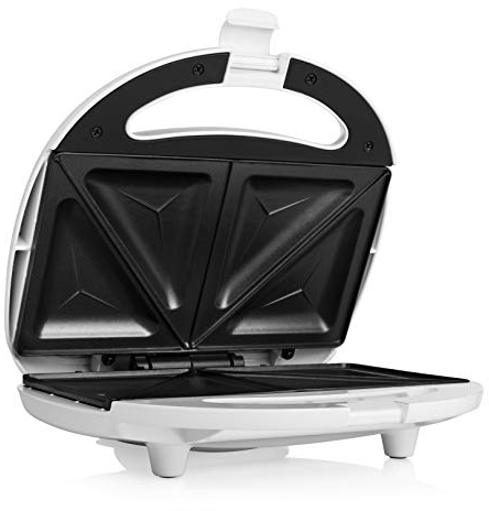 Tristar Sandwich-Maker mit Antihaftbeschichtung, 750 Watt, für 2 Sandwichtoasts pro Vorgang, SA-3052, weiß