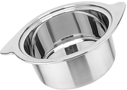 Cabilock Pentola Singola in Acciaio Inossidabile Da 16 Cm Per Piano Cottura A Induzione Argento Senza Coperchio Facile Da Cucinare