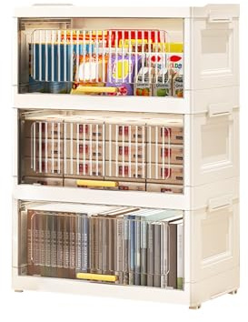 Ergocar Scatola Portaoggetti Pieghevole, armadio piegato di grande capacità, Cabinet stoccaggio con pulegge, utilizzato in camere da letto, soggiorni, ufficio e cucina