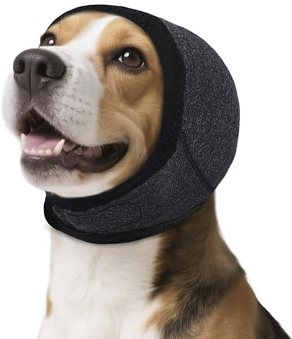 Flossty Hunde Ohrenschützer Mit Geräuschunterdrückung, zum Schutz vor Lärm, Beruhigung, Verstellbar Gehörschutz Für Hunde, Für Kleine Mittlere Und Große Hunderassen Und Katzen Winterpflege