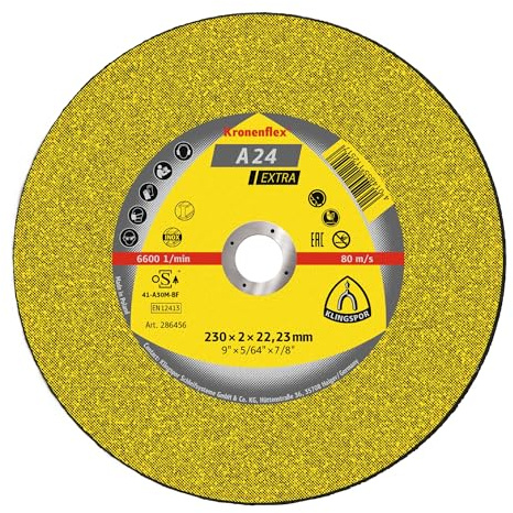 Klingspor A 24 EX Disque à tronçonner 180 x 3 x 22,23 mm gerade 25 pièces
