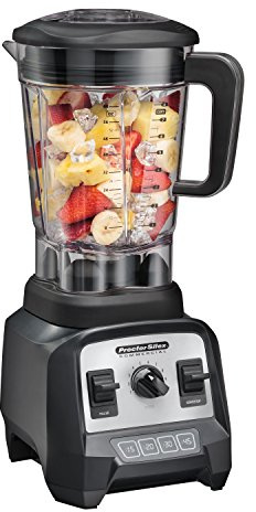 Proctor Silex Commercial 55000 High-Performance Blender, 2.4 Peak hp, Variable Speed Dial, BPA-Free 64 oz./1.8 L Container, 17.32 Height, 7.6 Width, 8.69 Length, Black