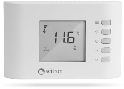 Seitron termostato programmabile per ventilconvettori fan-coil diamond new line TFF01M