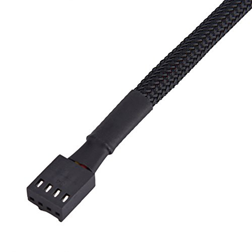 4 Pin PWM Lüfter Hub Adapterkabel, 4 Ports | CPU Gehäuse Lüfter Stromverteilerkabel 4 Pin Stecker 38cm 4 Ports HUB Computer Motherboard