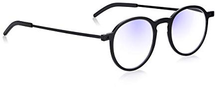 Read Optics Reading Glasses 2.5 Anti Blue Light for Computer Screen Womens/Mens Bluelight, Glare & UV Filter Ultra Thin Flat Folding Ready Readers Spectacles. Round in Faux Leather Pocket Travel Case