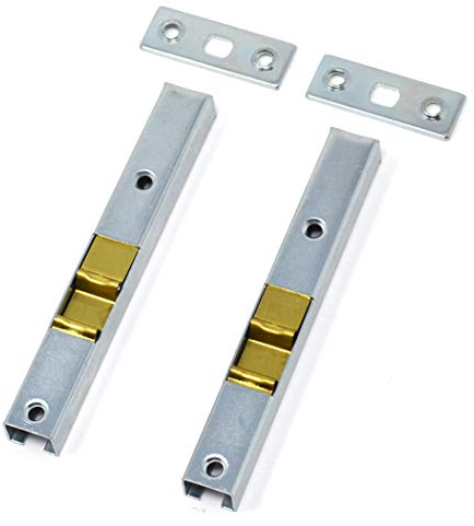 Design61 2er Set Kantenriegel Türriegel für Türen 100mm