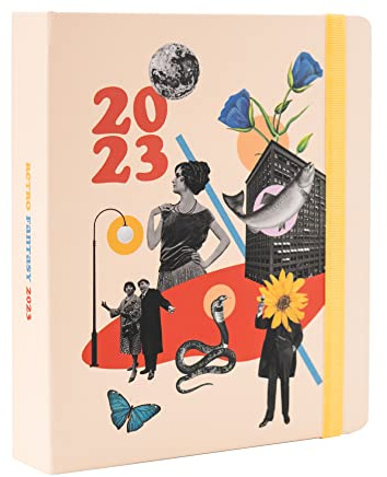 Kokonote Planer 2022 2023, Retro Fantasy Premium Terminkalender 2022 2023, 17 Monate Wochenplaner für ein gutes Zeitmanagament, ein Kalender für Ihre Routine, Personal Organizer