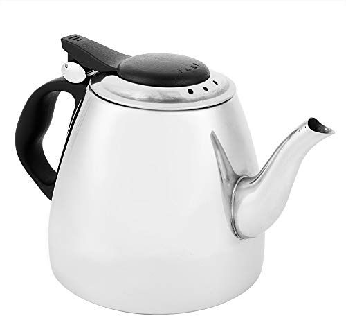 Teiera In Acciaio Inossidabile, Teiera Per Piano Cottura Induzione Piastra Elettrica e Fornello a Gas Bollitore Tè Acqua Calda Veloce Bollire Manico Antiscivolo Resistente Calore Pentola Bollente 1.2L