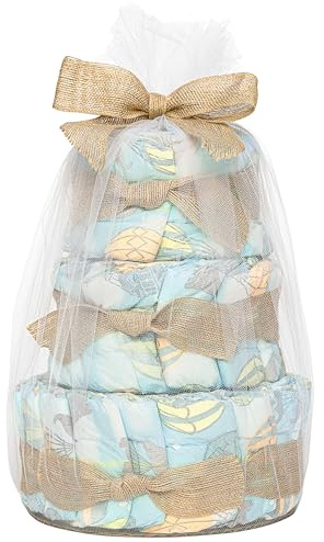 The Honest Company Diaper Cake, Diapers Baby Personal Care Plant-Based Wipes Above it All Regular Size 1 8-14 lbs, 35 Count