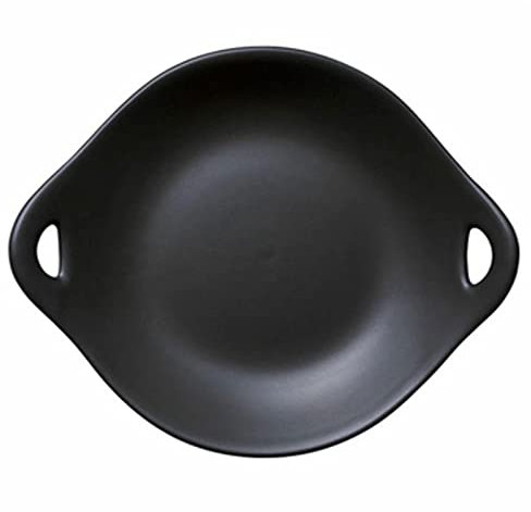 Lasagnera Teglia da forno in ceramica, Bakeware in ceramica a fondo piatto a doppio orecchio, Teglia da forno a colori tonda, Teglia da forno speciale for forno a microonde Teglie da Forno ( Color : N