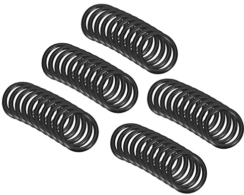 QUARKZMAN Nitrile Gomma O-Ring 6mm x 4mm x 1mm Guarnizioni di Tenuta Anelli Rubinetti Rotondo Guarnizione Rondella per Rubinetto Idraulica Riparazione Sigillatura Connessione, 50 Pezzi