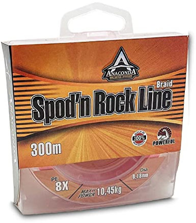 Saenger Unisex – Erwachsene Anaconda AC Spod´n Rock Line Orange 300m 0,16mm/8,75kg