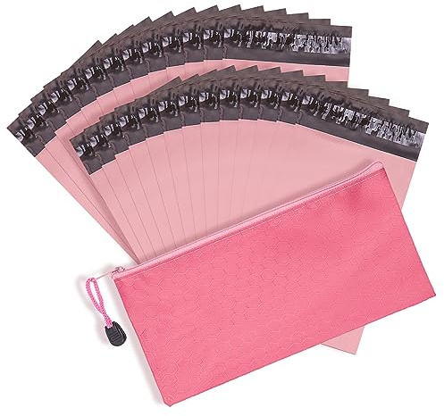 Pink Self-Sealing Sanitary Napkin and Tampon Disposal Bags - 101 PCS with Zipper
